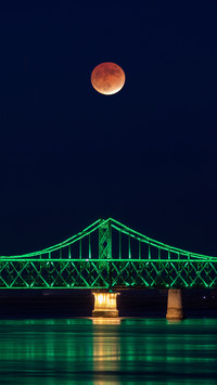 Why does the moon turn red