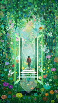 Green Forest Fantasy Illustration