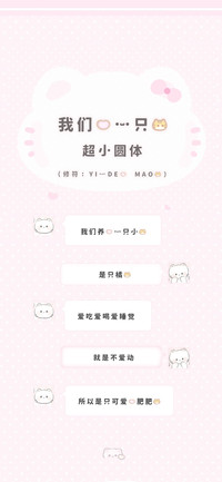我的一只猫超小圆体