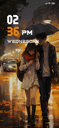 Rainy Couple