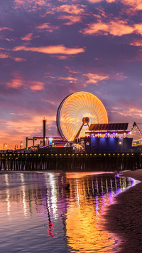 Los Angeles at Santa Monica pier