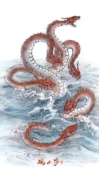 六首蛟-《观山海》