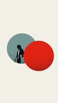 Minimalist creative illustration background