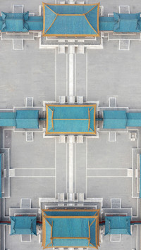 Overlooking the architectural beauty of the dai wang