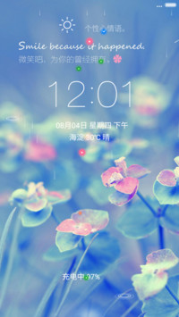 微笑吧，小草（4D动态流星下雨）