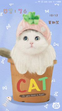 盆栽里的猫
