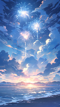 云朵是天空的插花