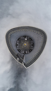 Cloud buildings with stars in hand 69