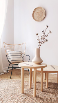 Light toned homes give a comfortable feeling