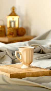 Christmas breakfast in bed