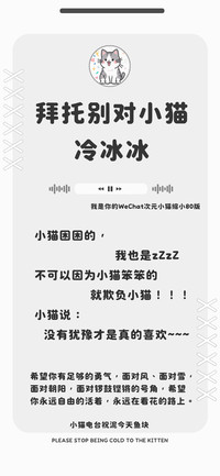 拜托别对小猫冷冰冰