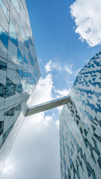 Modern high-rise buildings