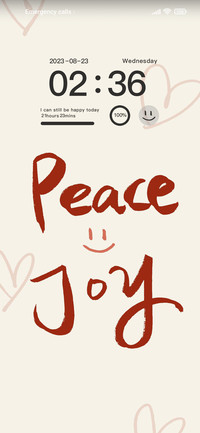 Peace and joy