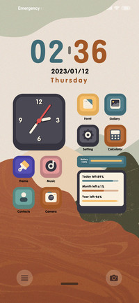 Retro mountain