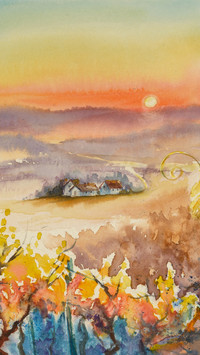 Healing oil painting