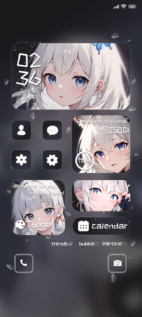 Hair like snow