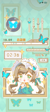 亚系像素元气少女