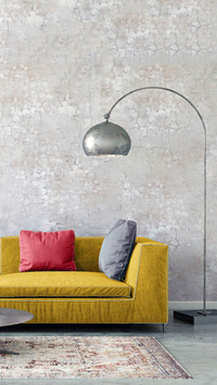 Pastel colored sofa with blank wall template14