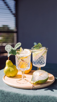 Healthy cool drink in hot weather