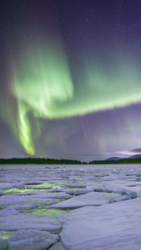 The aurora of the white sea