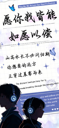 祝你我皆能如愿以偿