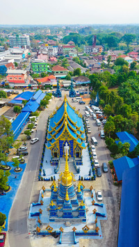 Beautiful scenery of Thai temples