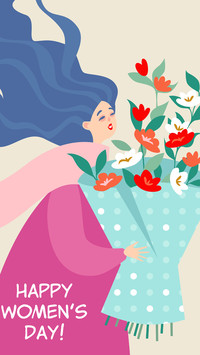 妇女节壁纸-拍信图库
