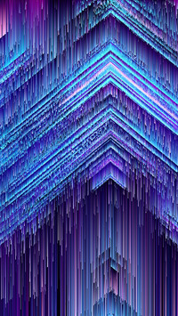 Blue triangular dynamic fractal texture