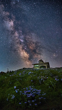 Milky Way and the Observatory on Flowery Hill
