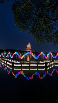 Colorful thunder peak pagoda