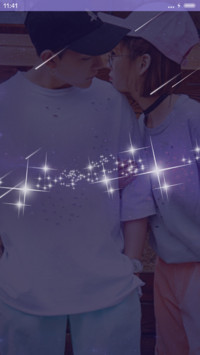  自定义 恋人物语 流星动态+手势跟随+音乐界面 
