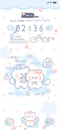 蓝系软萌 喵喵