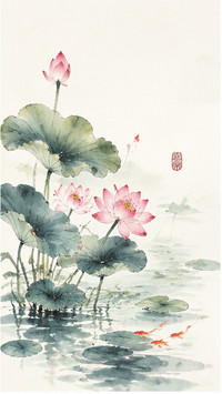 Ancient-style Four Seasons Ink Painting