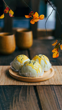 美味小吃蛋黄酥