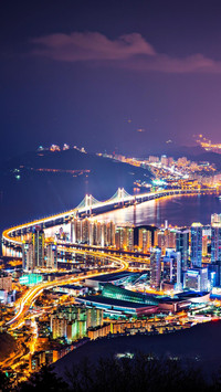 绚烂迷人的韩国夜景