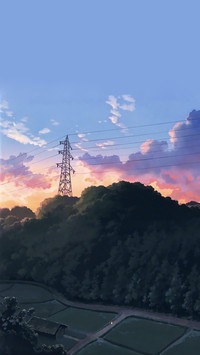 天空是湛蓝色