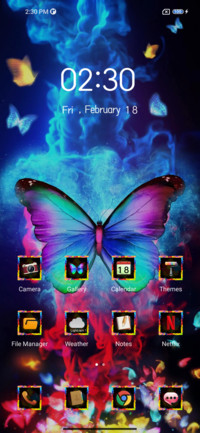 Butterfly smoke