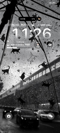 氛围感小猫雨伞