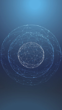 Blue sphere Background