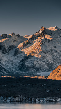 Sunset glacier