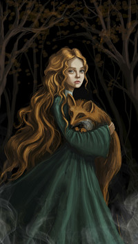 Girl with a Fox in Her Arms.