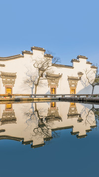 徽派建筑山水两相和