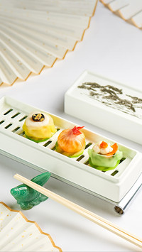 Dumplings with Different Color and Elegant