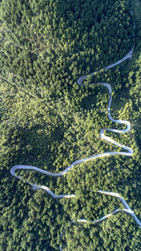俯瞰盘山公路