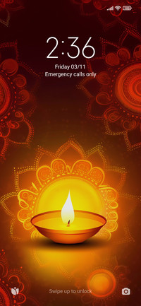 Festive oil lamp