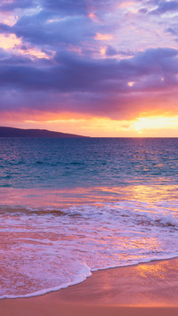 日落海滩-锐景创意