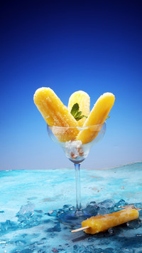 Beach Vibes, Mango Ice with Ocean View