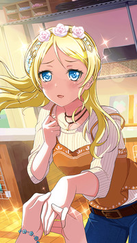 羞涩的长发少女