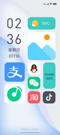 清新白色