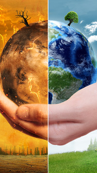Global Warming and Pollution Concept